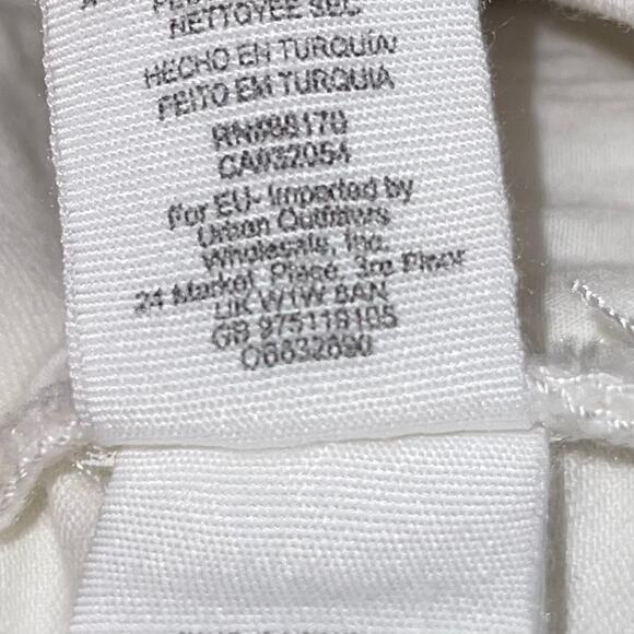 Free People White Jeans Del Wray Pants Step Hem Raw - Picture 10 of 11